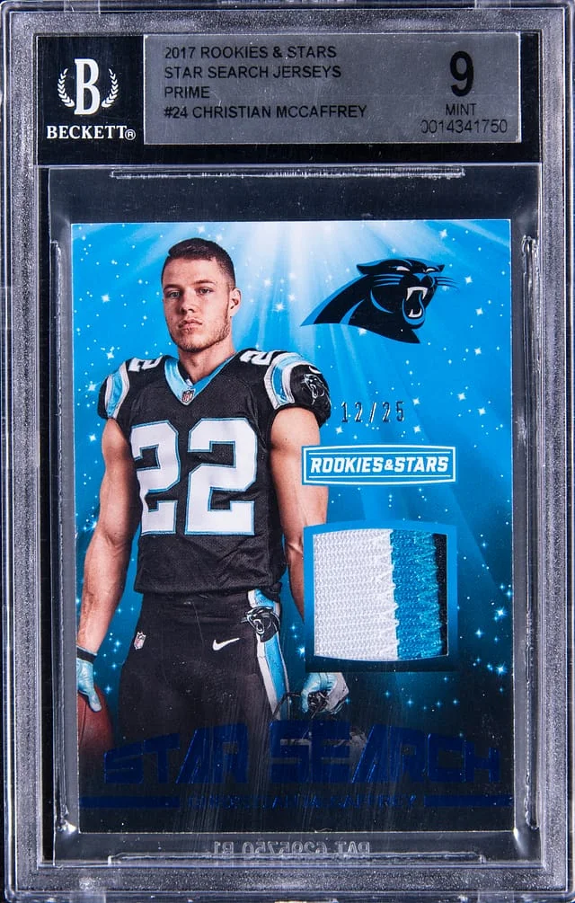 2017 Panini Christian McCaffrey Rookies & Stars Star Search Prime #24 card image