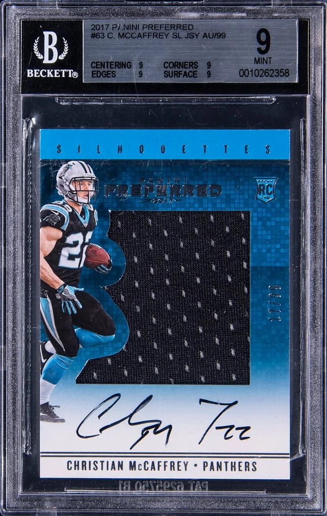 2017 Panini Christian McCaffrey Preferred #63 card image