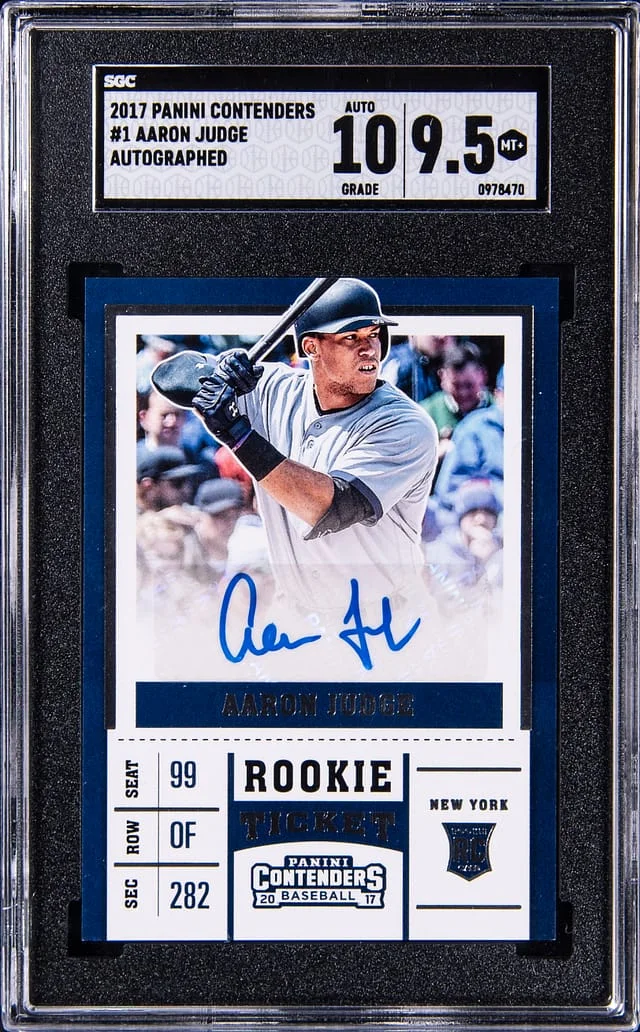2017 Panini Contenders Aaron Judge Ticket #1 card image