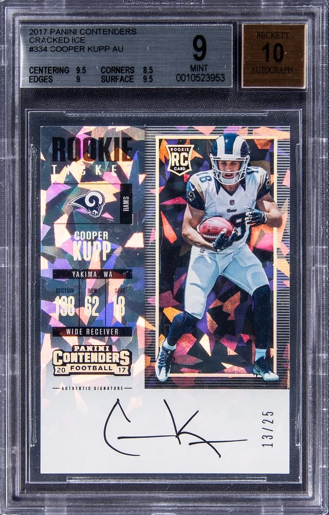 2017 Panini Contenders Cooper Kupp Cracked Ice #334 card image