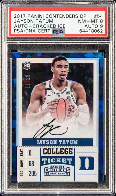 2017 Panini Contenders Jayson Tatum Autograph-Cracked Ice #54 card image