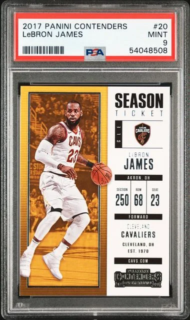 2017 Panini Contenders LeBron James #20 card image