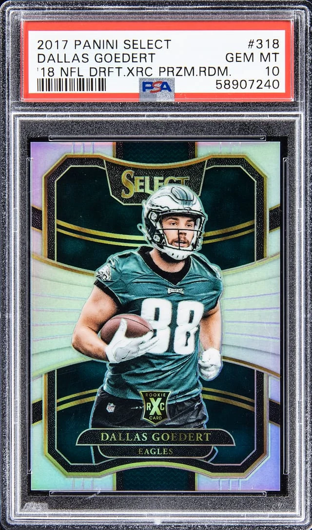 2017 Panini Dallas Goedert XRC Prizm Redemption #318 card image