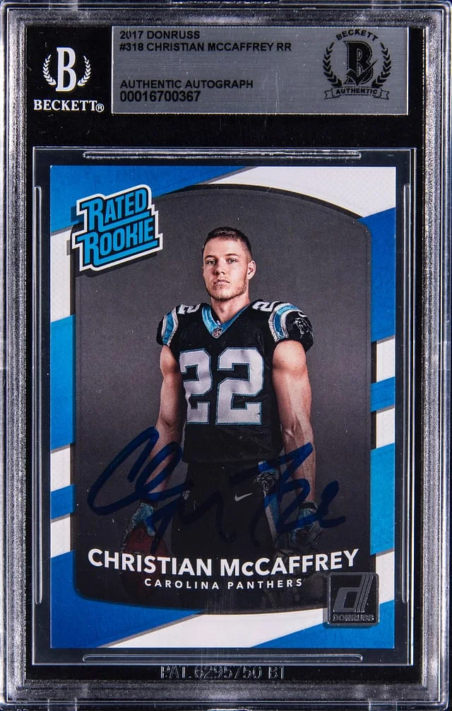 2017 Panini Donruss Christian McCaffrey #318 card image