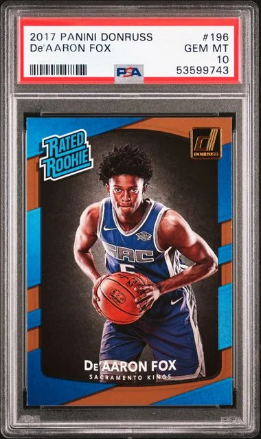 2017 Panini Donruss De'Aaron Fox #196 card image