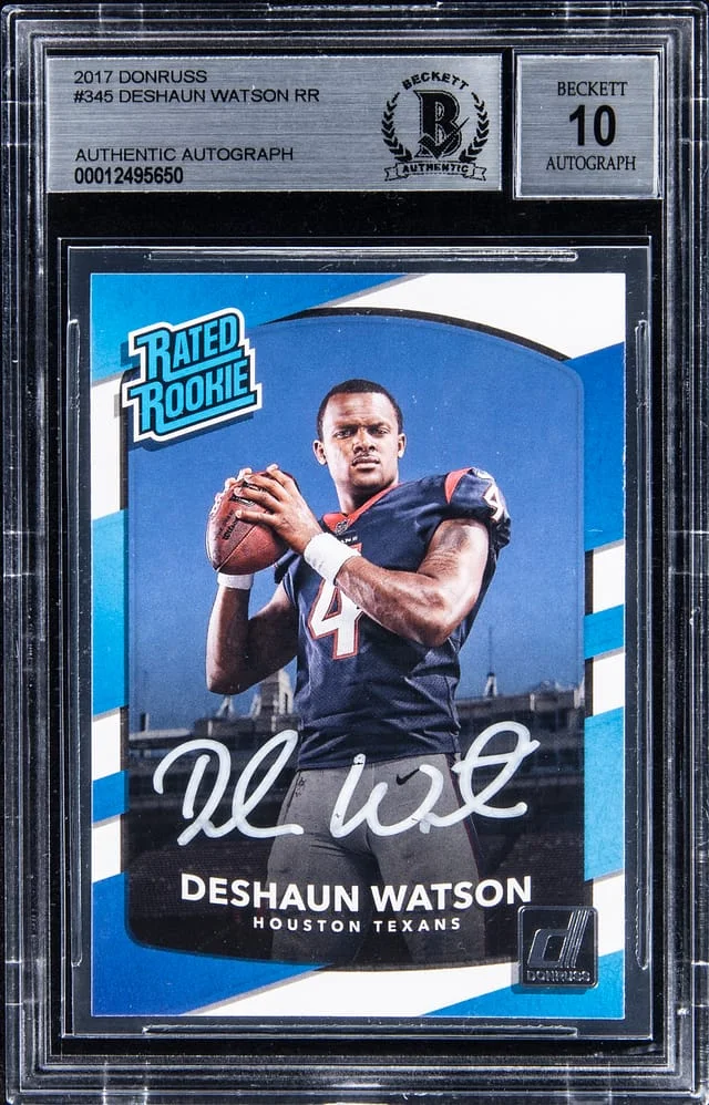 2017 Panini Donruss Deshaun Watson #345 card image