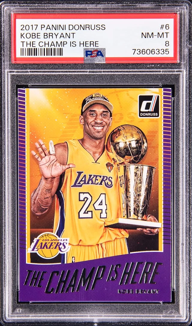 2017 Panini Donruss Kobe Bryant The Champ Is Here #6 card image
