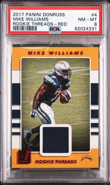 2017 Panini Donruss Mike Williams Threads Red #4 card image