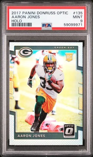 2017 Panini Donruss Optic Aaron Jones #135 card image