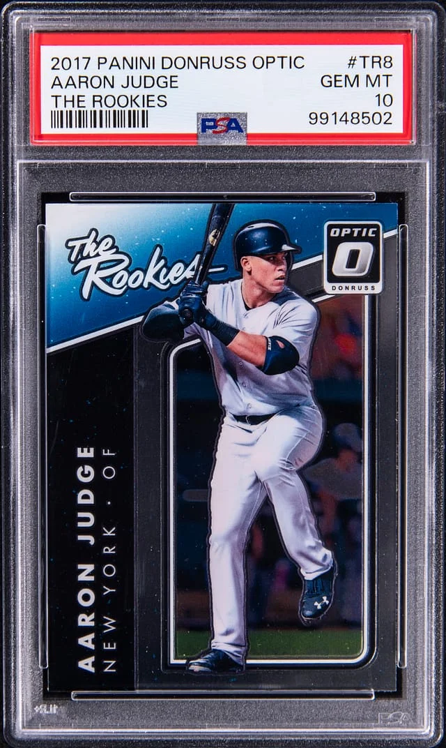 2017 Panini Donruss Optic Aaron Judge The Rookies #TR8 card image