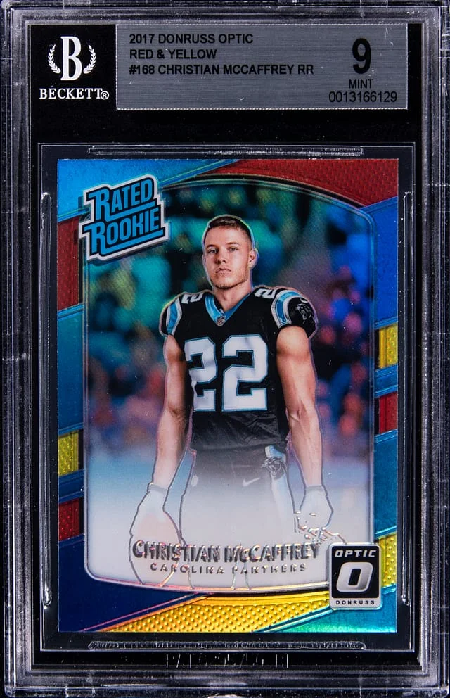 2017 Panini Donruss Optic Christian Mccaffrey #168 card image