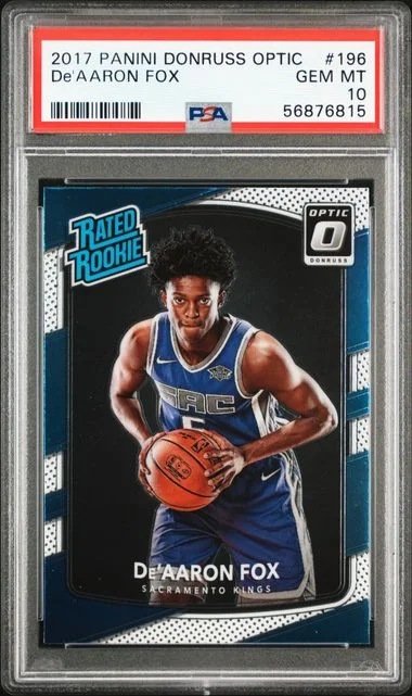 2017 Panini Donruss Optic De'Aaron Fox #196 card image