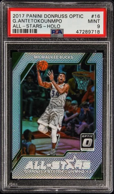 2017 Panini Donruss Optic Giannis Antetokounmpo All-Stars Holo #16 card image