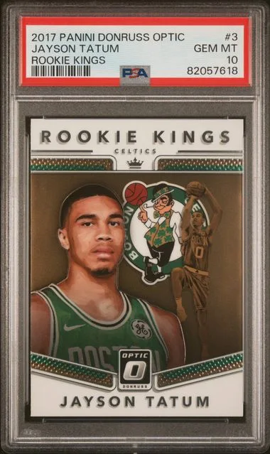 2017 Panini Donruss Optic Jayson Tatum Kings #3 card image