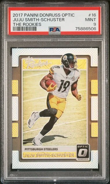 2017 Panini Donruss Optic JuJu Smith-Schuster The Rookies #16 card image