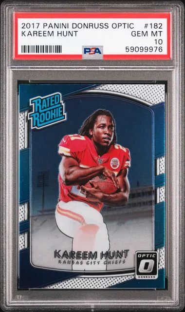 2017 Panini Donruss Optic Kareem Hunt #182 card image