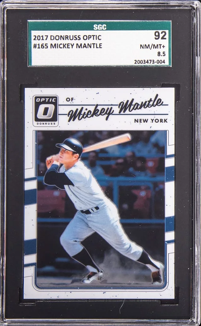 2017 Panini Donruss Optic Mickey Mantle #165 card image
