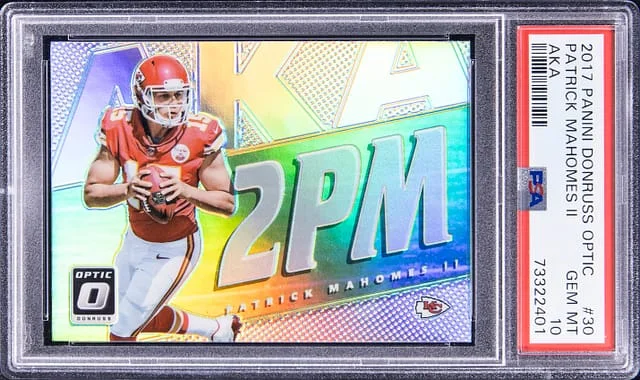 2017 Panini Donruss Optic Patrick Mahomes II AKA #30 card image