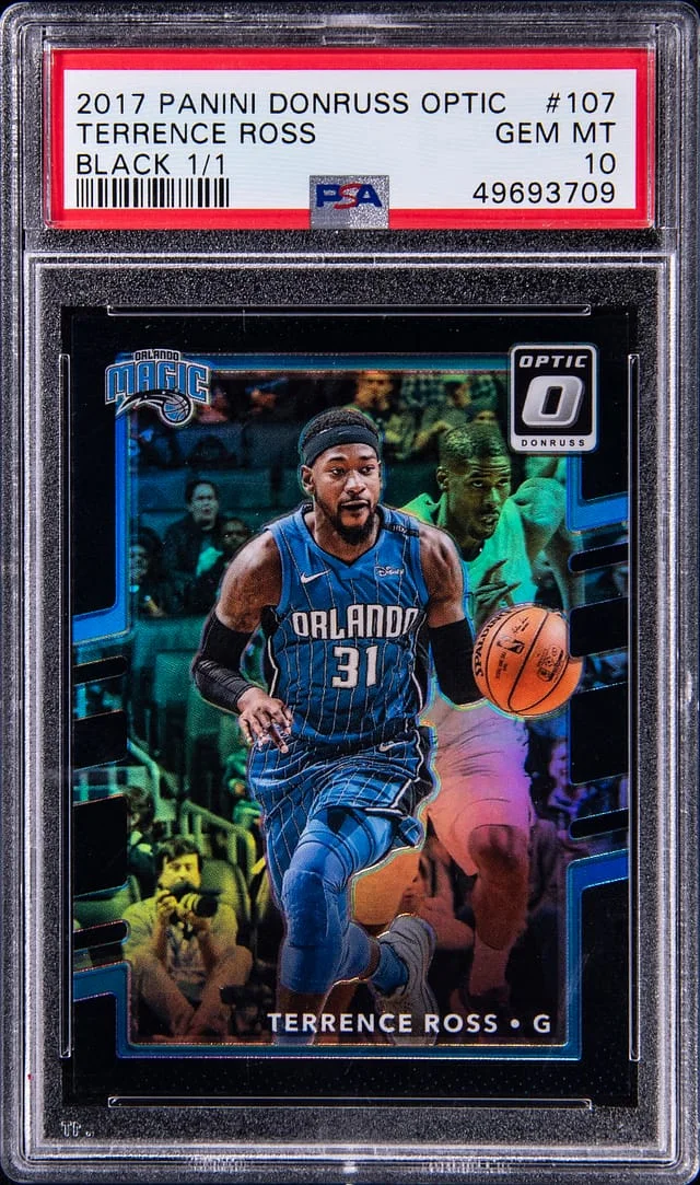 2017 Panini Donruss Optic Terrence Ross Black 1/1 #107 card image