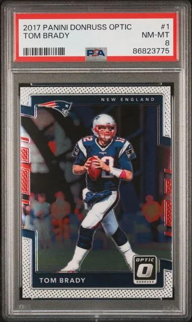 2017 Panini Donruss Optic Tom Brady #1 card image