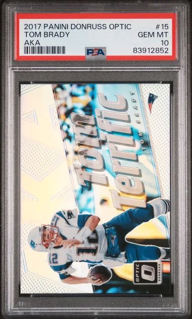 2017 Panini Donruss Optic Tom Brady AKA #15 card image