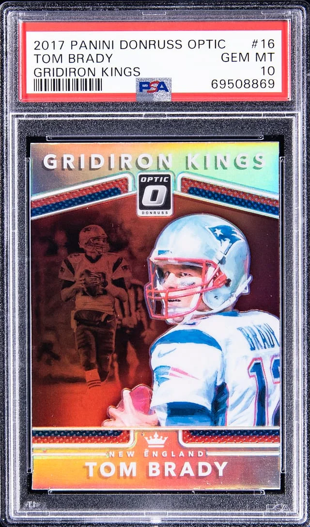 2017 Panini Donruss Optic Tom Brady Gridiron Kings #16 card image
