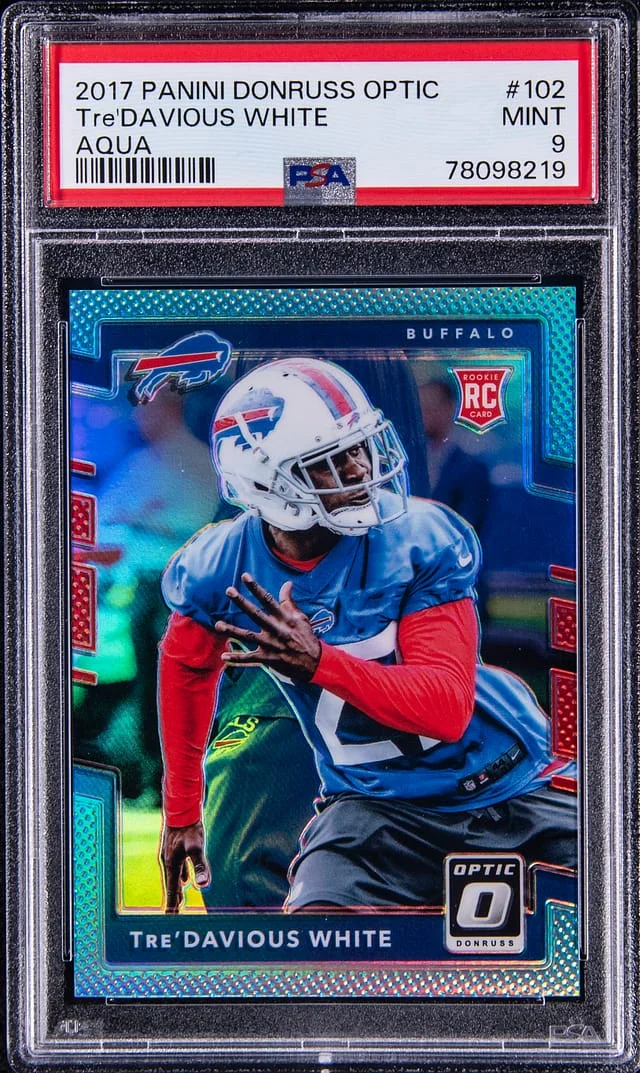 2017 Panini Donruss Optic Tre'Davious Aqua #102 card image