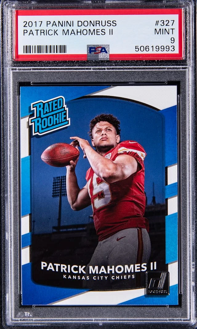2017 Panini Donruss Patrick Mahomes Rated #327 card image