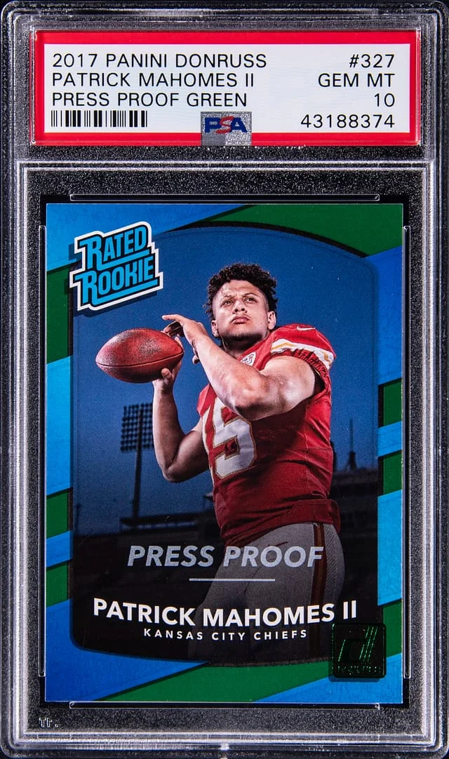 2017 Panini Donruss Patrick Mahomes II Rated #327 card image