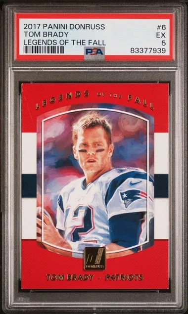 2017 Panini Donruss Tom Brady Legends Of The Fall #6 card image