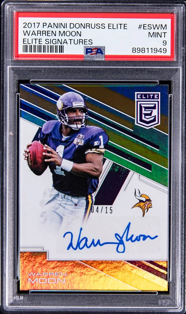 2017 Panini Donruss Warren Moon Elite Signature #ES-WM card image