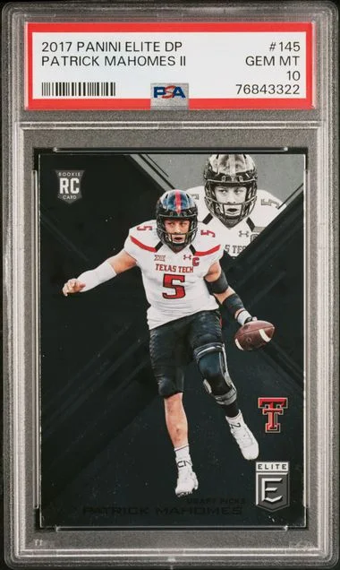 2017 Panini Elite Patrick Mahomes II Draft Picks #145 card image