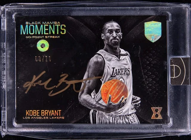 2017 Panini Eminence Kobe Bryant Black Mamba Moments Autograph Diamond #17 card image