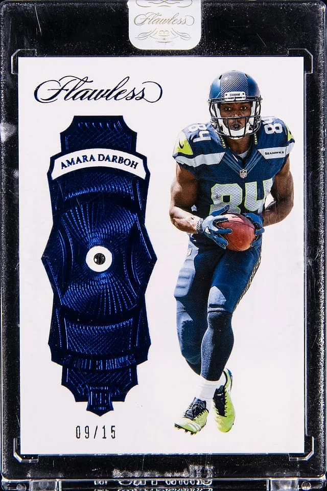 2017 Panini Flawless Amara Darboh Relic - Panini Encased Sapphire #90 card image