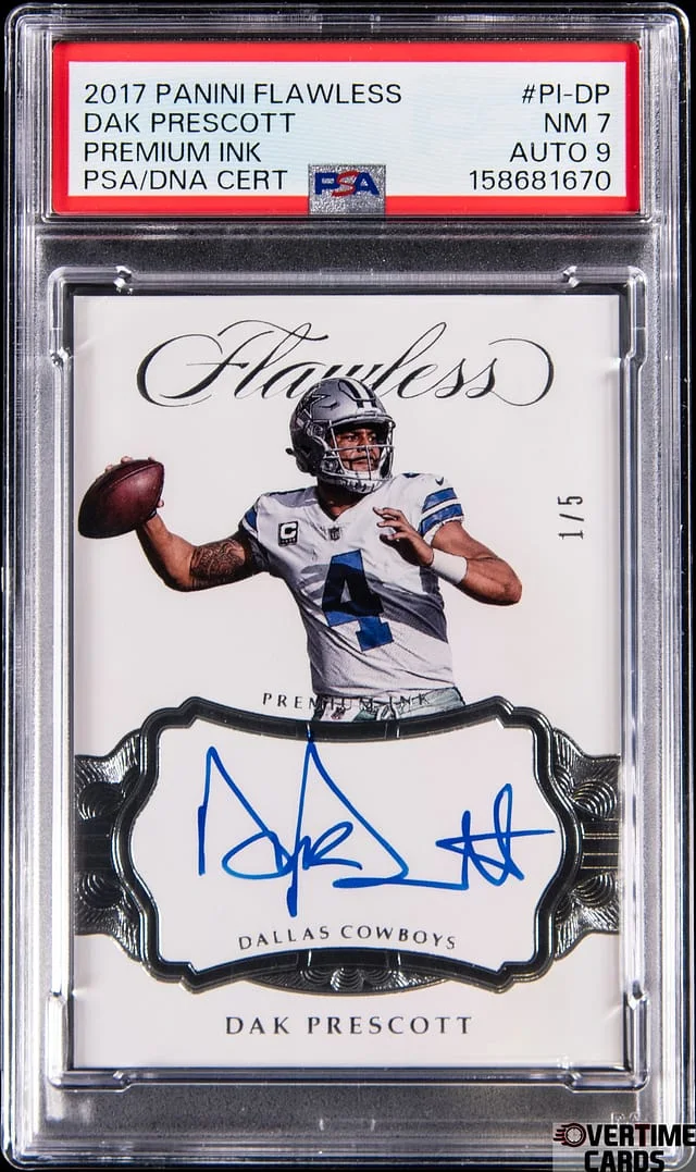 2017 Panini Flawless Dak Prescott Premium Ink #PI-DP card image