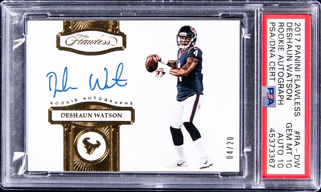 2017 Panini Flawless Deshaun Watson Autograph #RA-DW card image