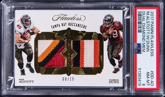2017 Panini Flawless Mike Alstott/Warrick Dunn Dual Diamond Memorabilia #DD-AD card image