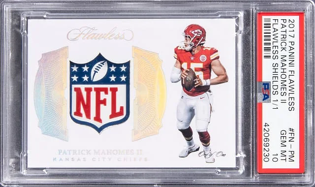 2017 Panini Flawless Patrick Mahomes II Shields #FN-PM card image