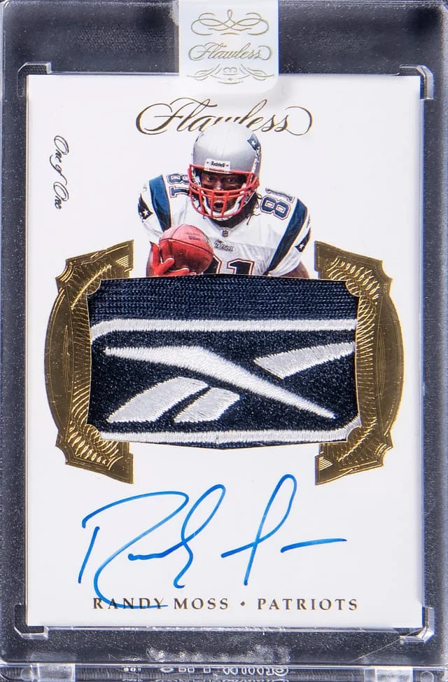 2017 Panini Flawless Randy Moss Symbolic Signatures #RM card image