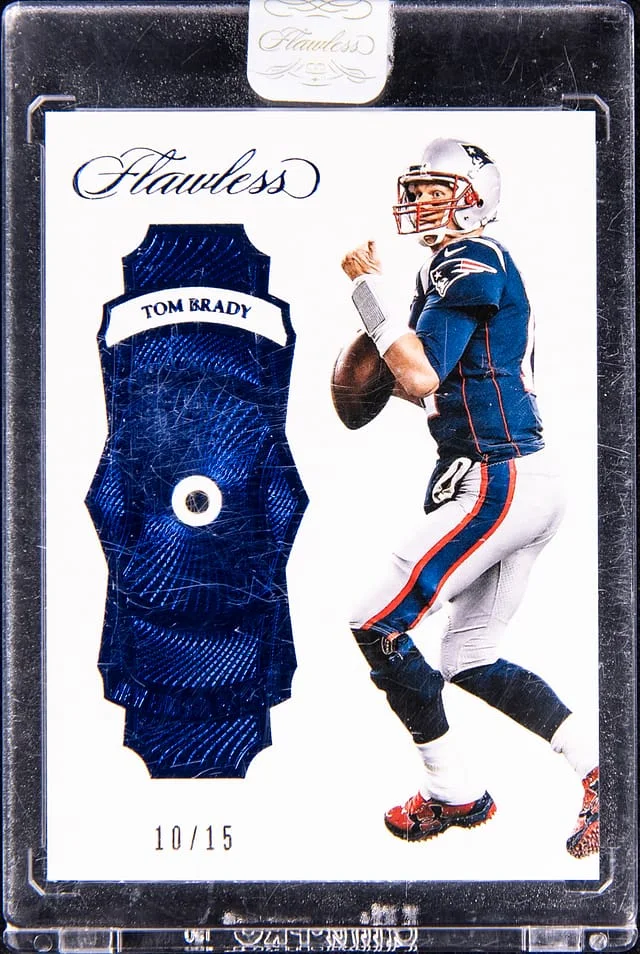 2017 Panini Flawless Tom Brady Sapphire #58 card image