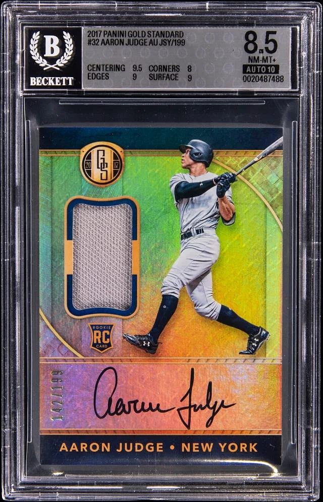 2017 Panini Gold Standard Aaron Judge #32 card image