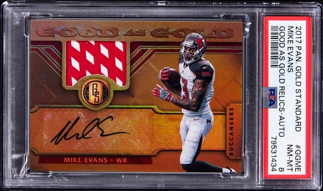 2017 Panini Gold Standard Mike Evans Good As Gold Relics Autograph #GG-ME card image