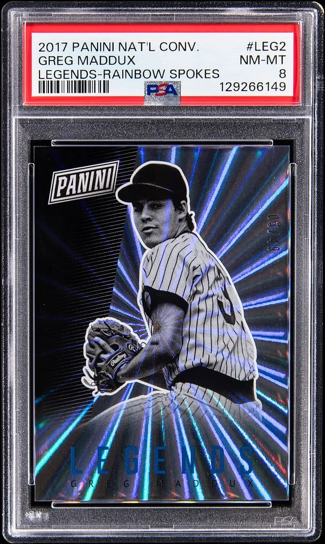2017 Panini Greg Maddux National Convention Legends Rainbow Spokes #LEG2 card image
