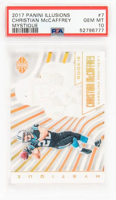 2017 Panini Illusions Christian Mccaffrey Mystique #7 card image