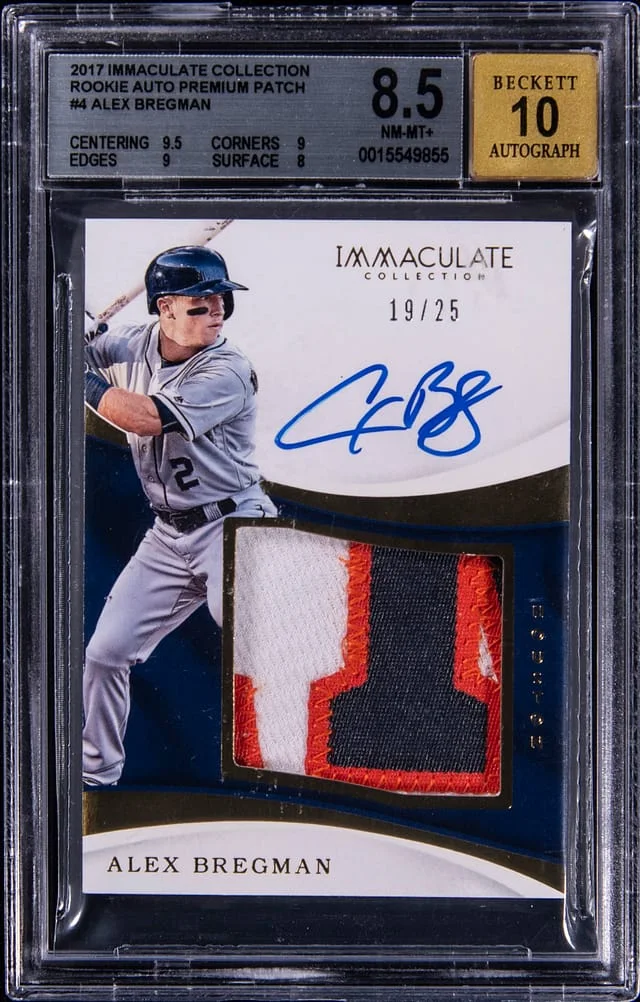 2017 Panini Immaculate Collection Alex Bregman Auto Premium Patch #RPP-AX card image