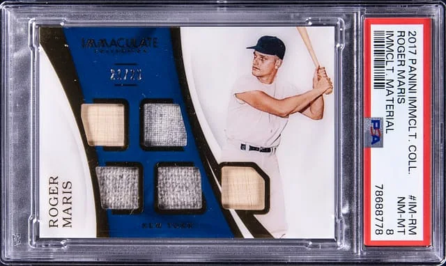2017 Panini Immaculate Collection Roger Maris Immaculate Material #IM-RM card image