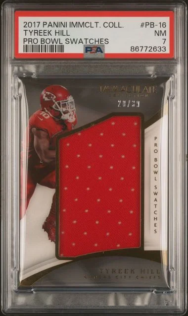 2017 Panini Immaculate Collection Tyreek Hill Pro Bowl Swatches #PB-16 card image