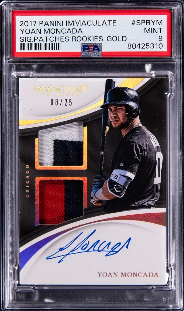 2017 Panini Immaculate Collection Yoan Moncada #SPR-YM card image