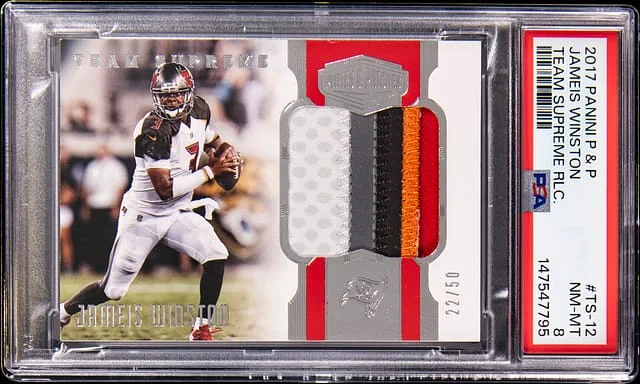 2017 Panini Jameis Winston Plates & Patches Team Supreme Relic #TS-12 card image