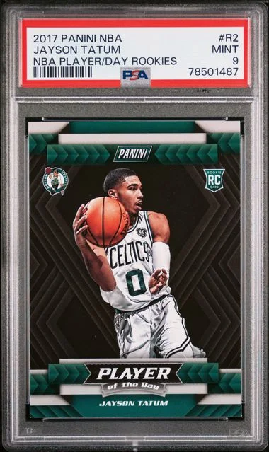 2017 Panini Jayson Tatum NBA Player Of The Day Rookies #R2 card image
